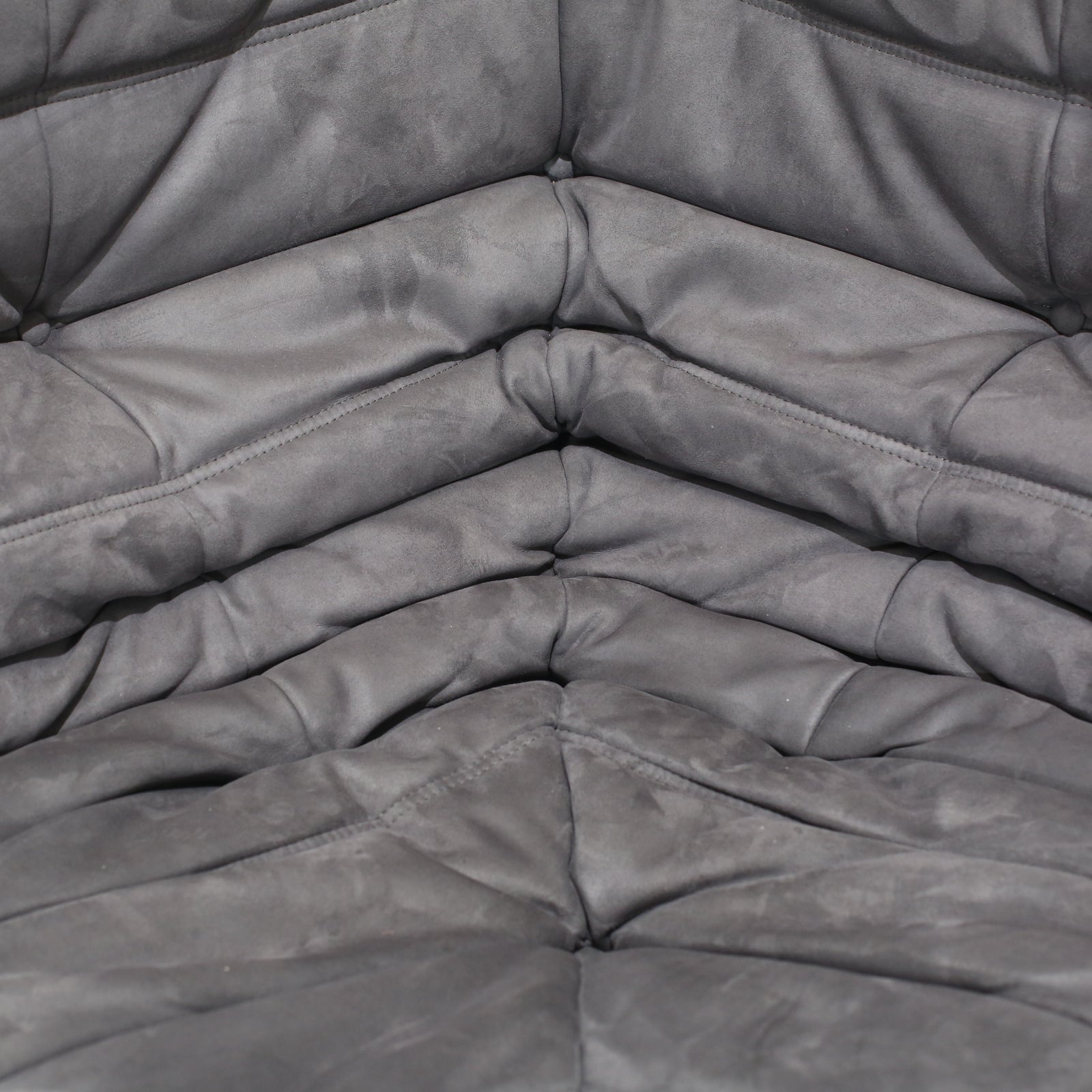 Ligne Roset Grey Corner and Three Seater Togos, Set of Two