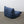 Ligne Roset Blue Togo Armchair and Footstool by Michel Ducaroy, Set of Two