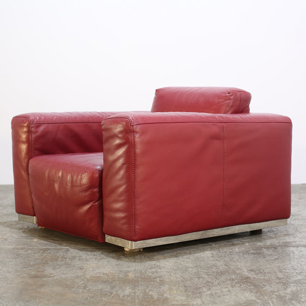 Kesterport Red Leather Armchair