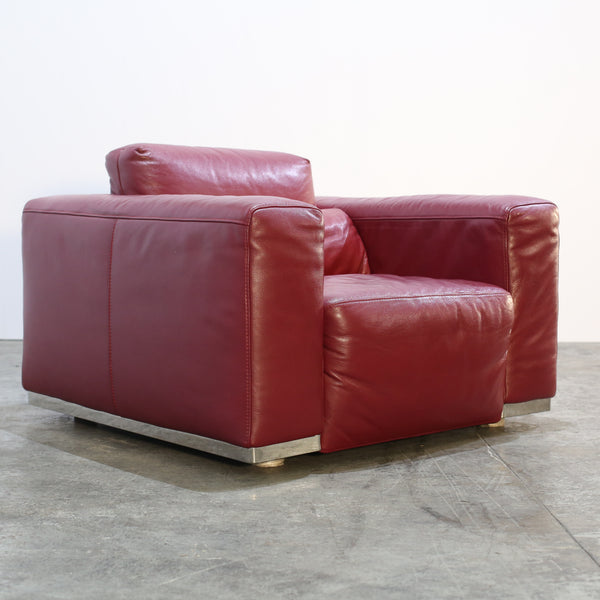 Kesterport Red Leather Armchair