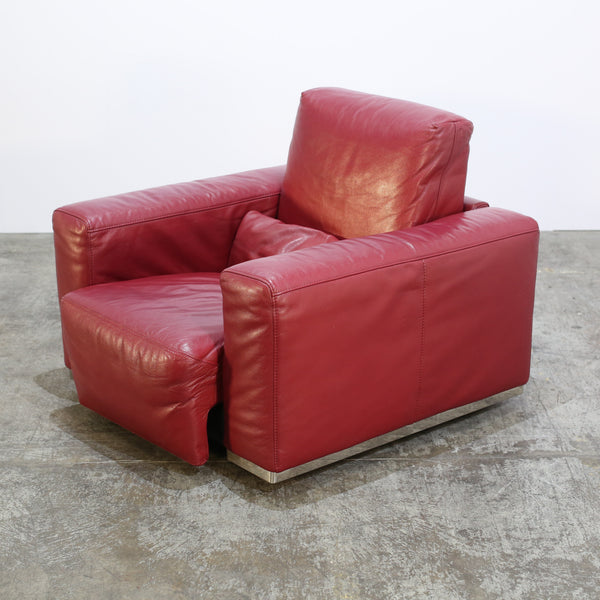 Kesterport Red Leather Armchair