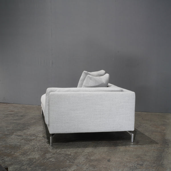 DWR Grey Como Sofa and Chaise by Giorgio Soressi