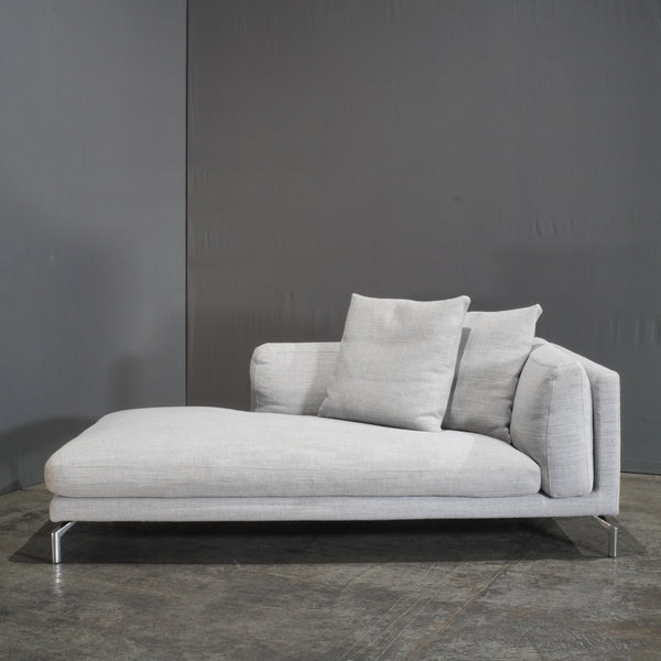 DWR Grey Como Sofa and Chaise by Giorgio Soressi
