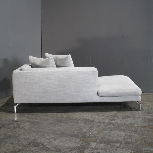 DWR Grey Como Sofa and Chaise by Giorgio Soressi