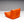 Ligne Roset by Michel Ducaroy Togo Orange Armchair and Footstool, Set of Two