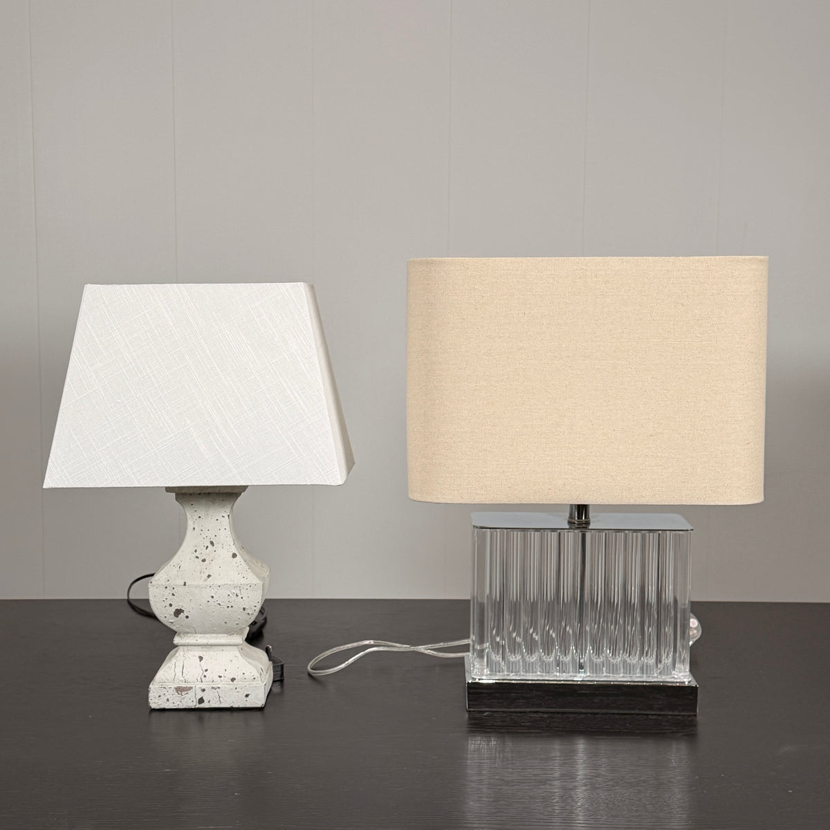 Coach House Differing Table Lamps, Set of Two