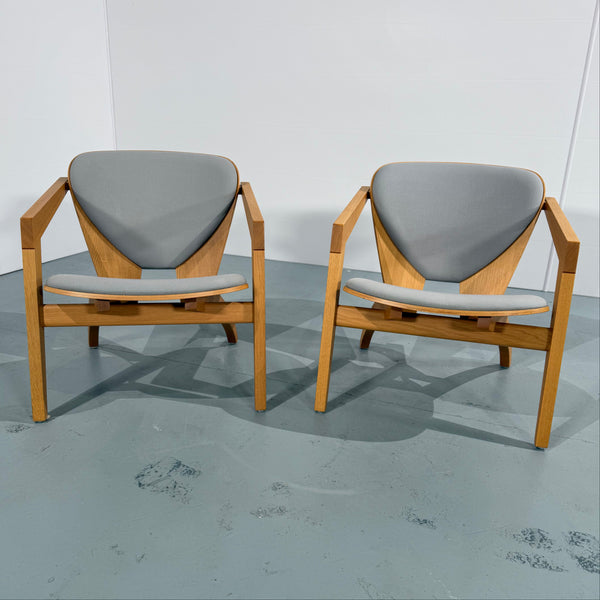 Getama 460 Butterfly Chairs by Hans Wegner, Set of Two