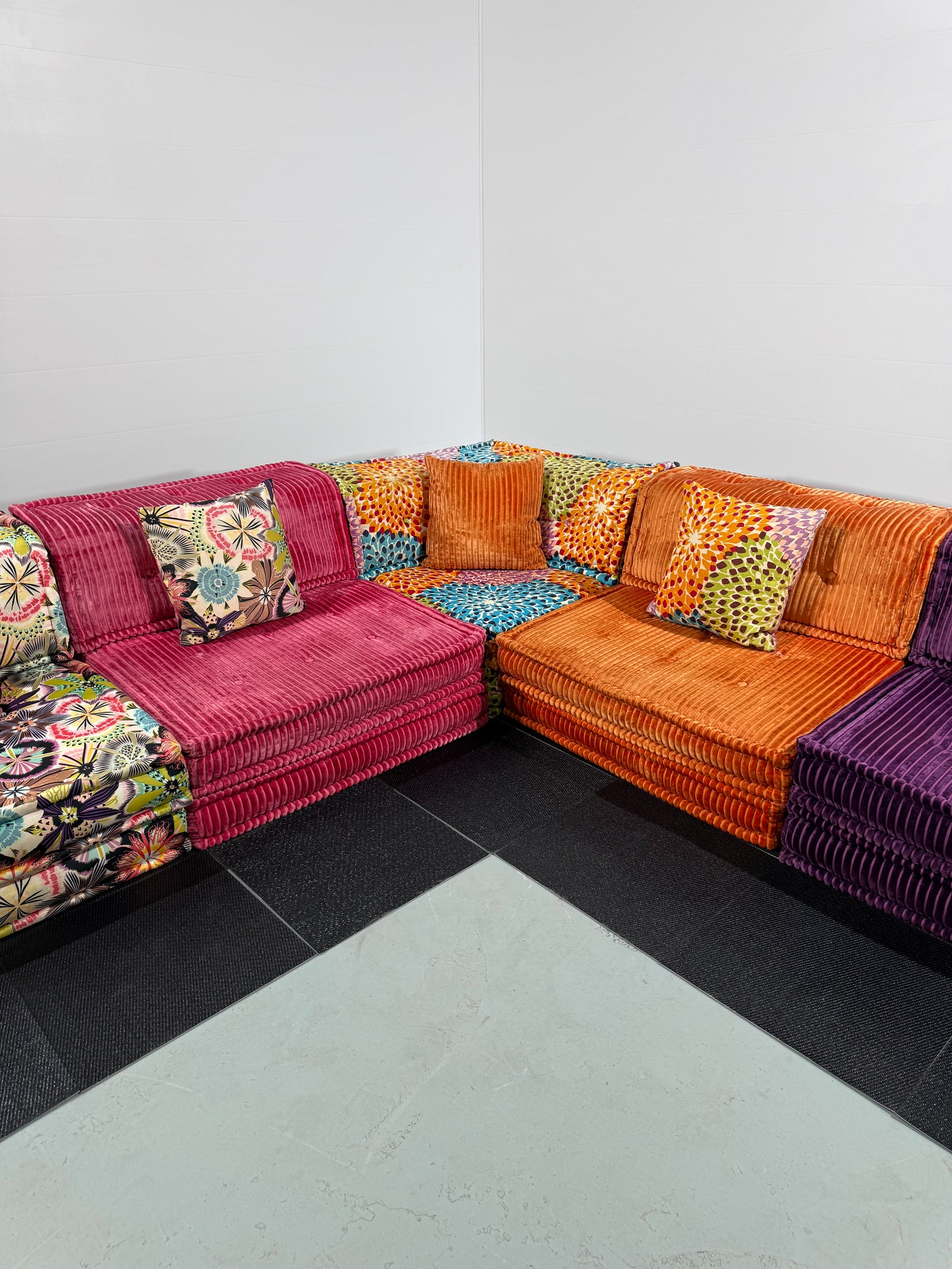 Roche Bobois Mah Jong Sectional Sofa, Set of Twenty Seven
