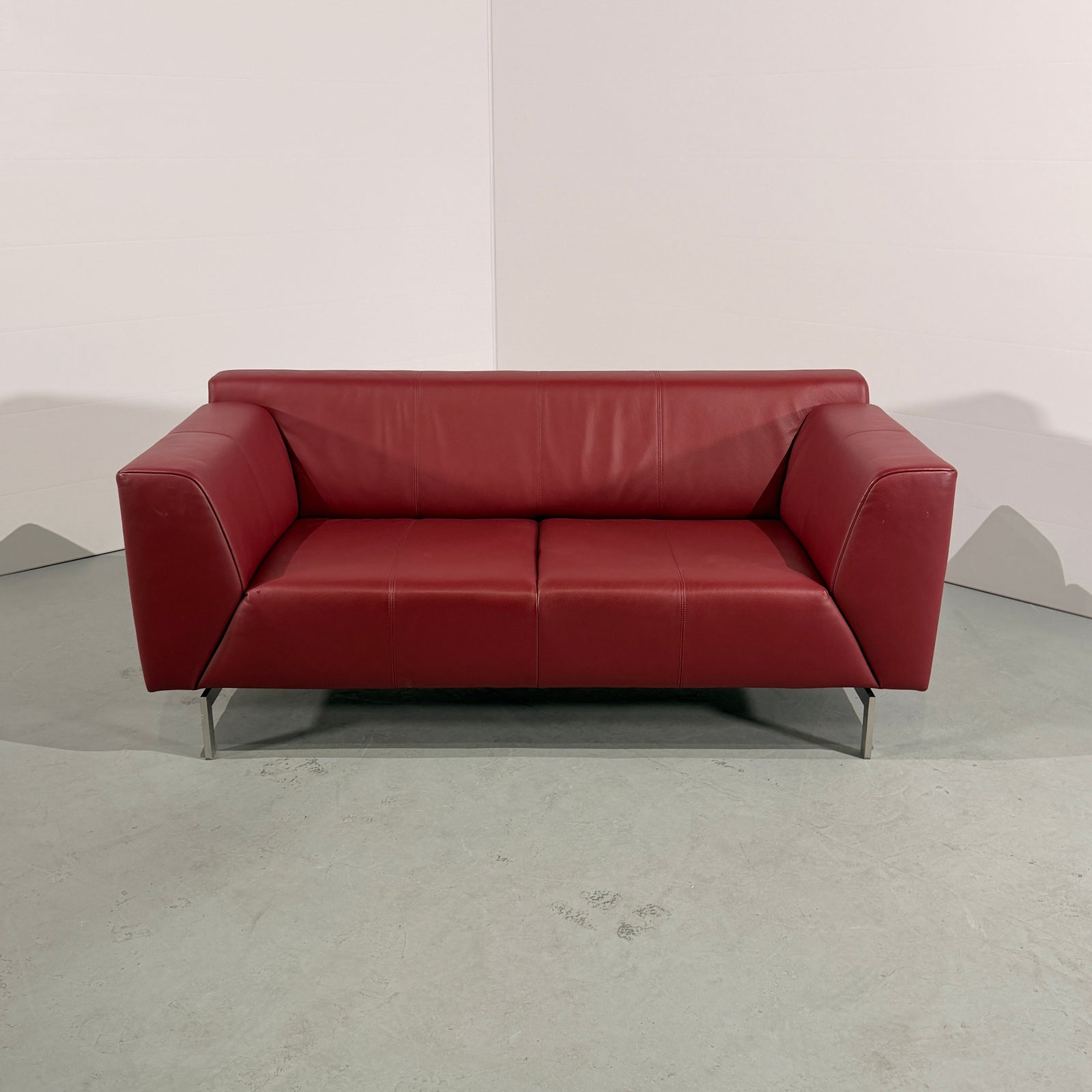 Rolf Benz Linea 318 Leather Sofas, Set of Two
