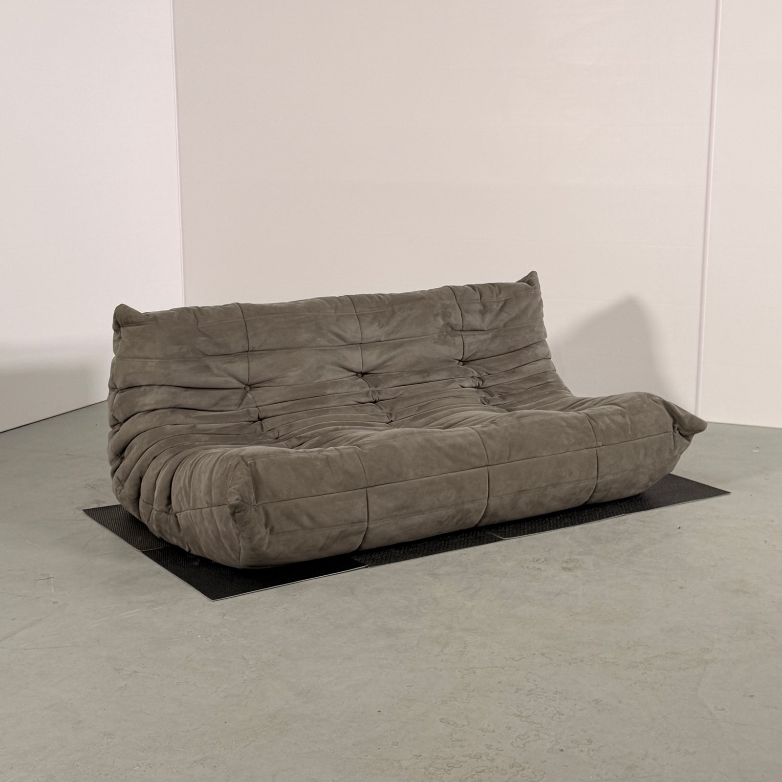 Ligne Roset by Michel Ducaroy Togo Grey Modular Sofa, Set of Three