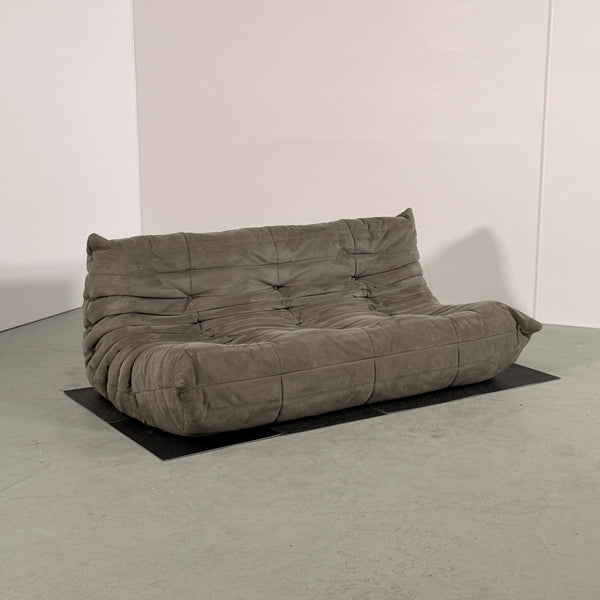Ligne Roset by Michel Ducaroy Togo Grey Modular Sofa, Set of Three