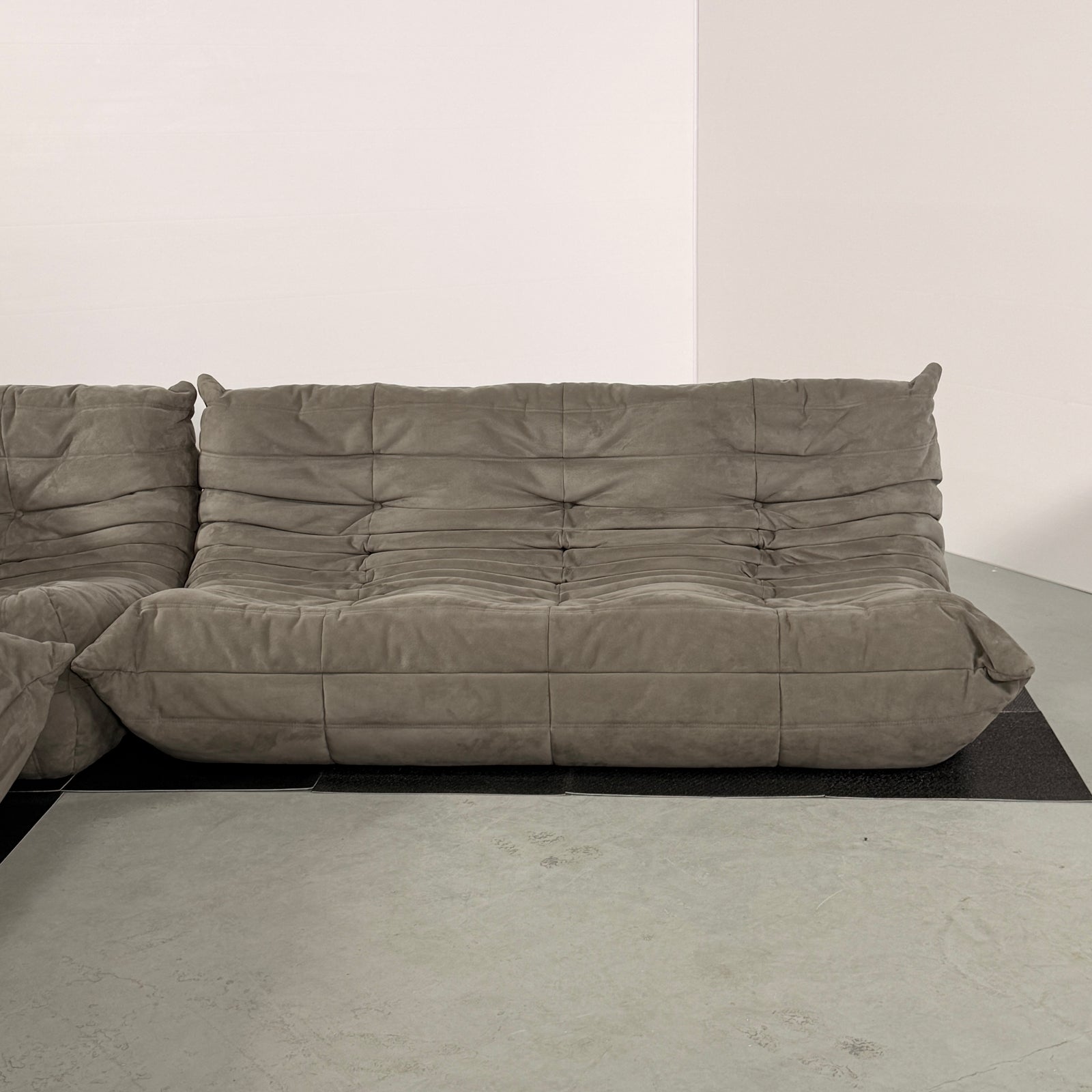 Ligne Roset by Michel Ducaroy Togo Grey Modular Sofa, Set of Three