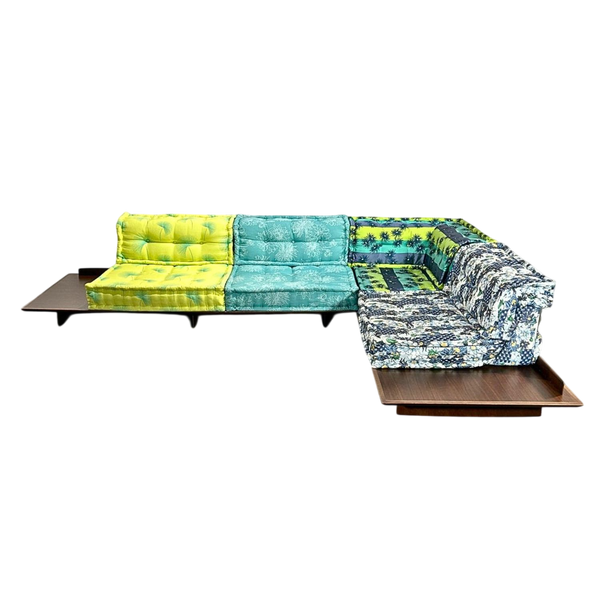 Roche Bobois Mah Jong Sectional Sofa by Hans Hopfer and Kenzo Takada, Set of Eight