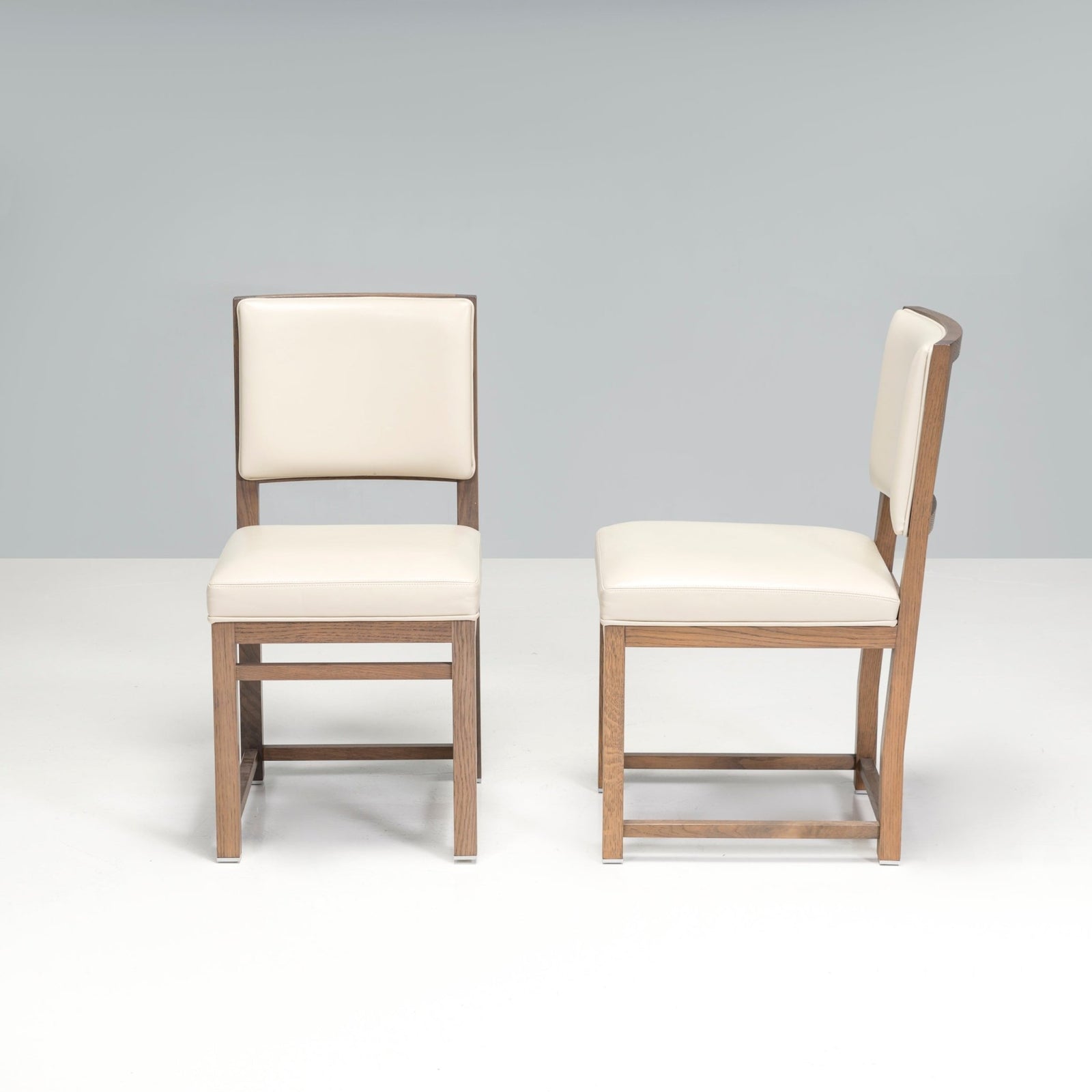 Antonio Citterio for Maxalto Musa Oak & Leather Dining Chairs, Set of 2 - REHAUS - Max Alto