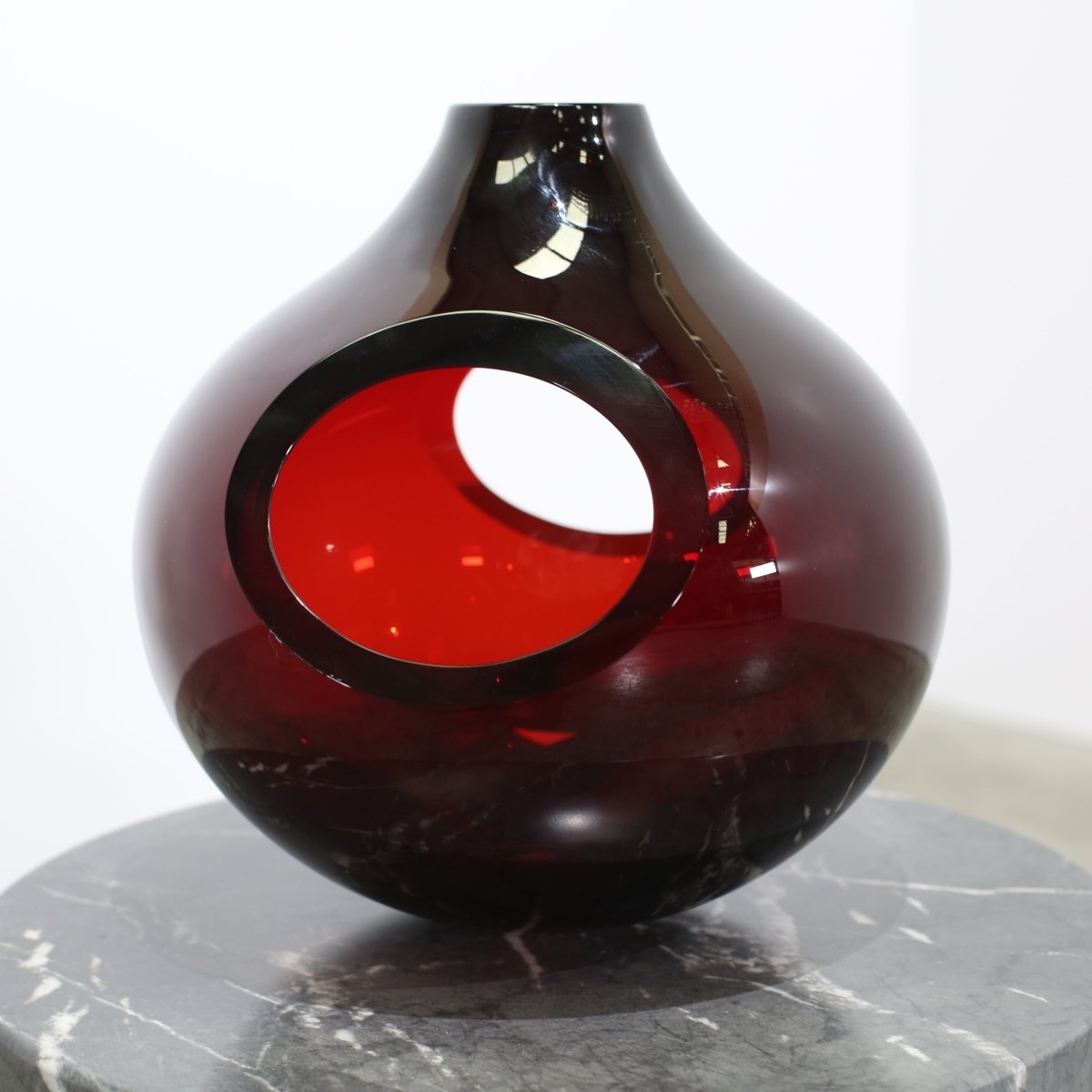Arcade Murano Red Glass Vase @ REHAUS