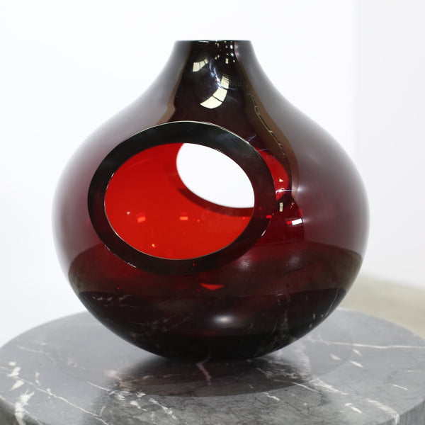 Arcade Murano Red Glass Vase @ REHAUS