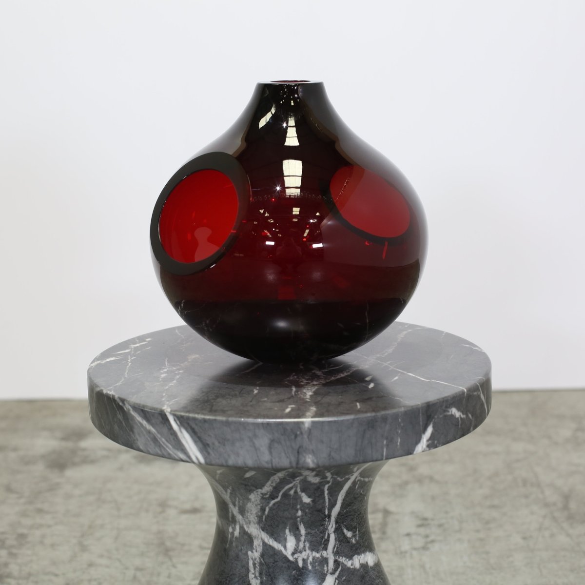Arcade Murano Red Glass Vase @ REHAUS