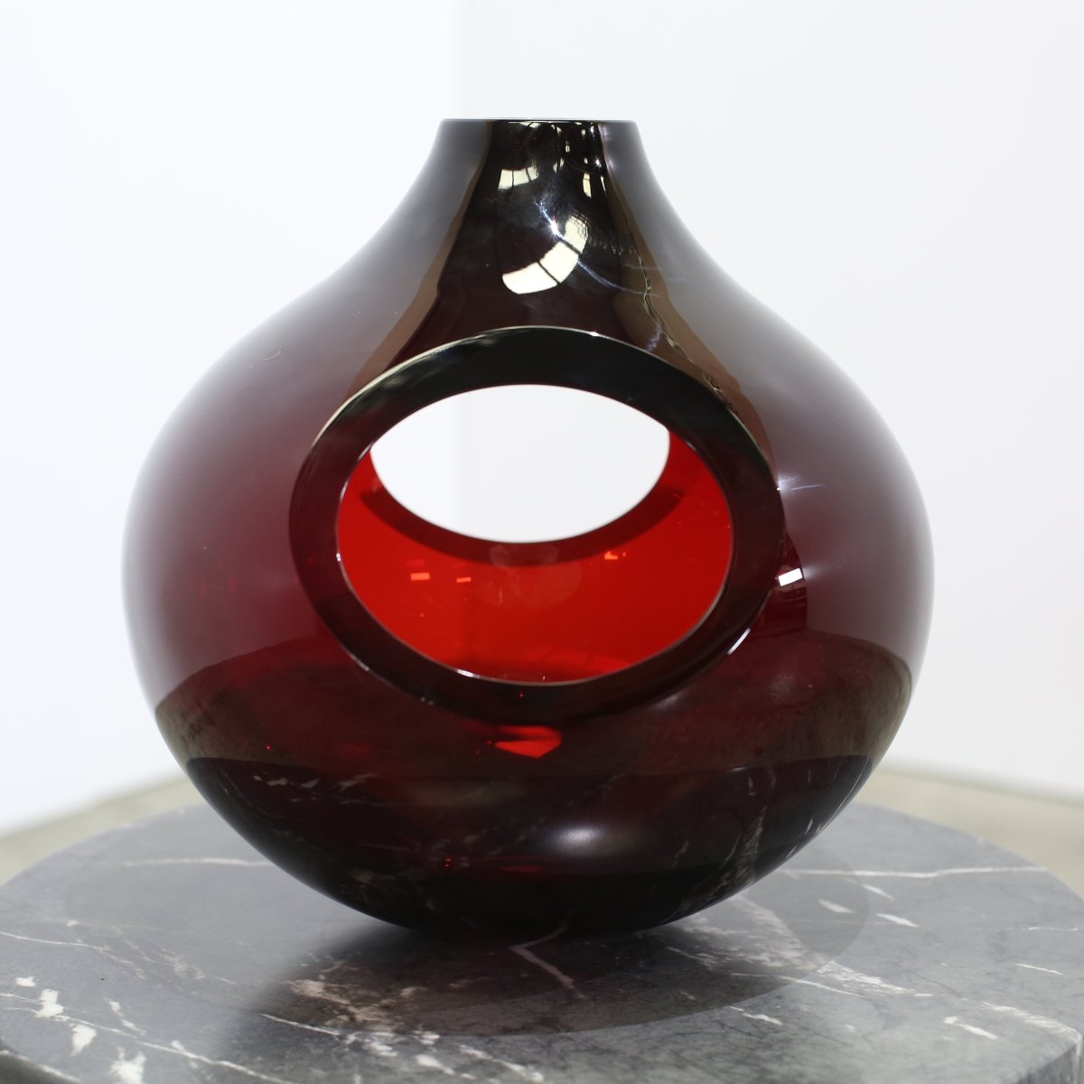 Arcade Murano Red Glass Vase @ REHAUS