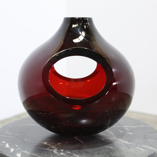 Arcade Murano Red Glass Vase @ REHAUS