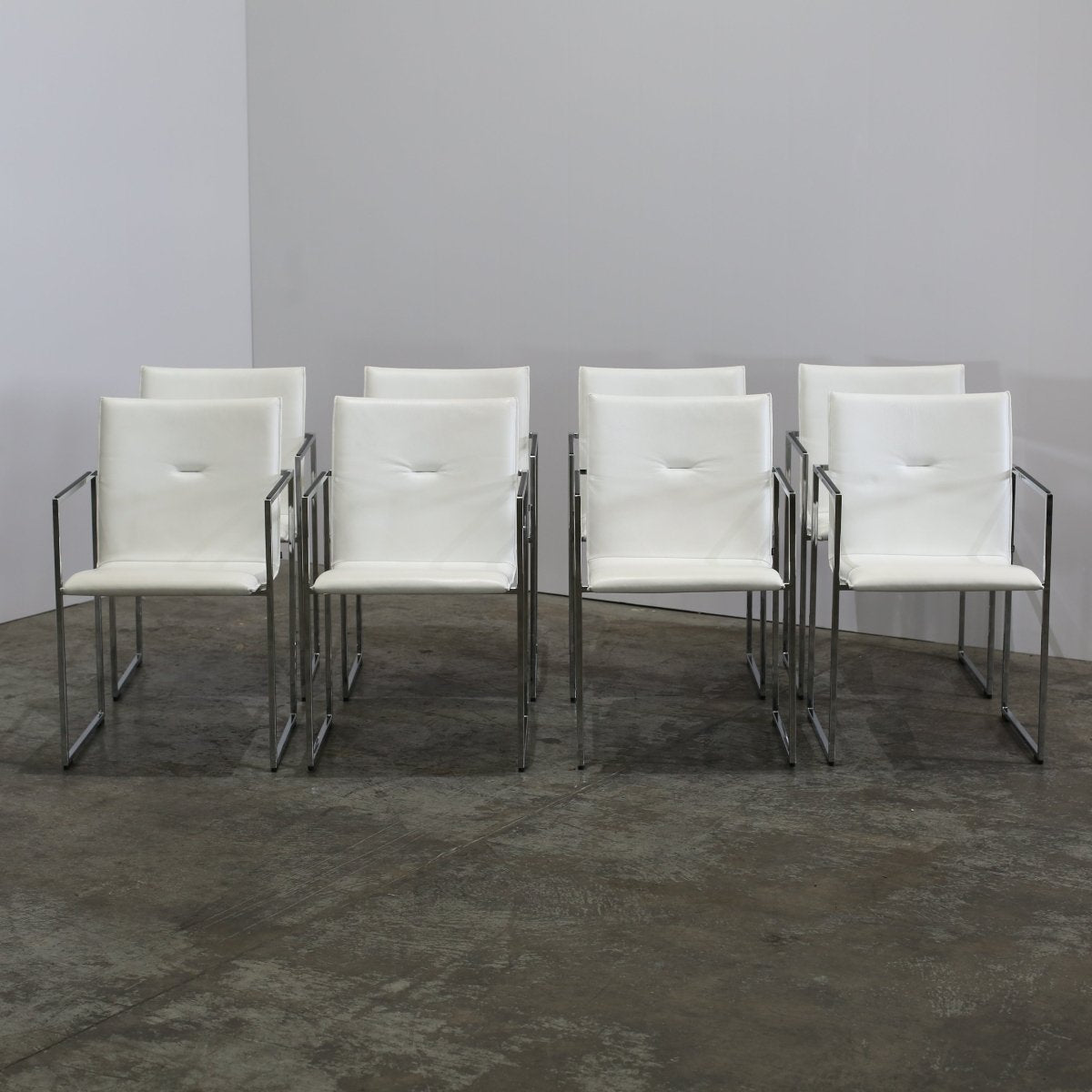 Arco Frame Chairs by Burkhard Vogtherr, Set of Eight @ REHAUS