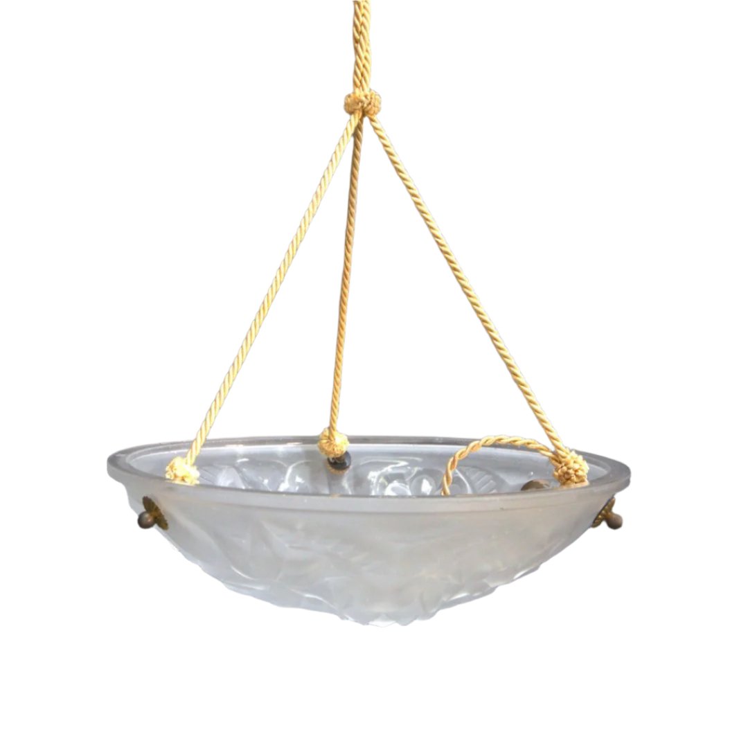 Art Deco Plafonnier by Verrerie D'Art Degué @ REHAUS