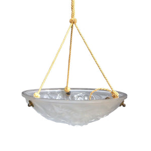 Art Deco Plafonnier by Verrerie D'Art Degué