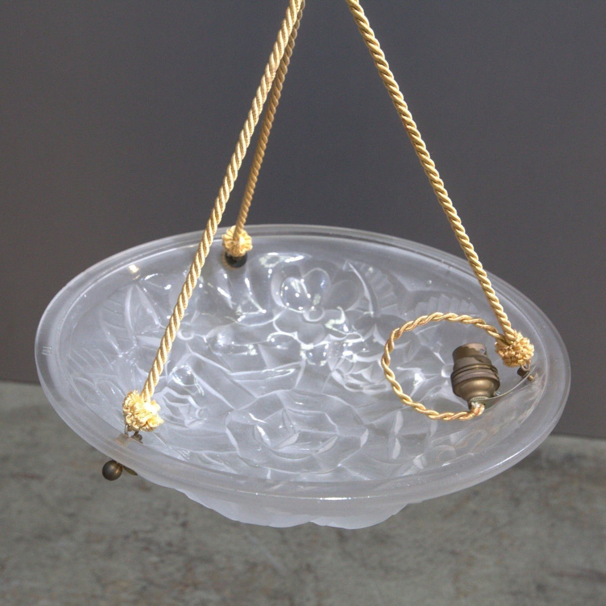 Art Deco Plafonnier by Verrerie D'Art Degué @ REHAUS