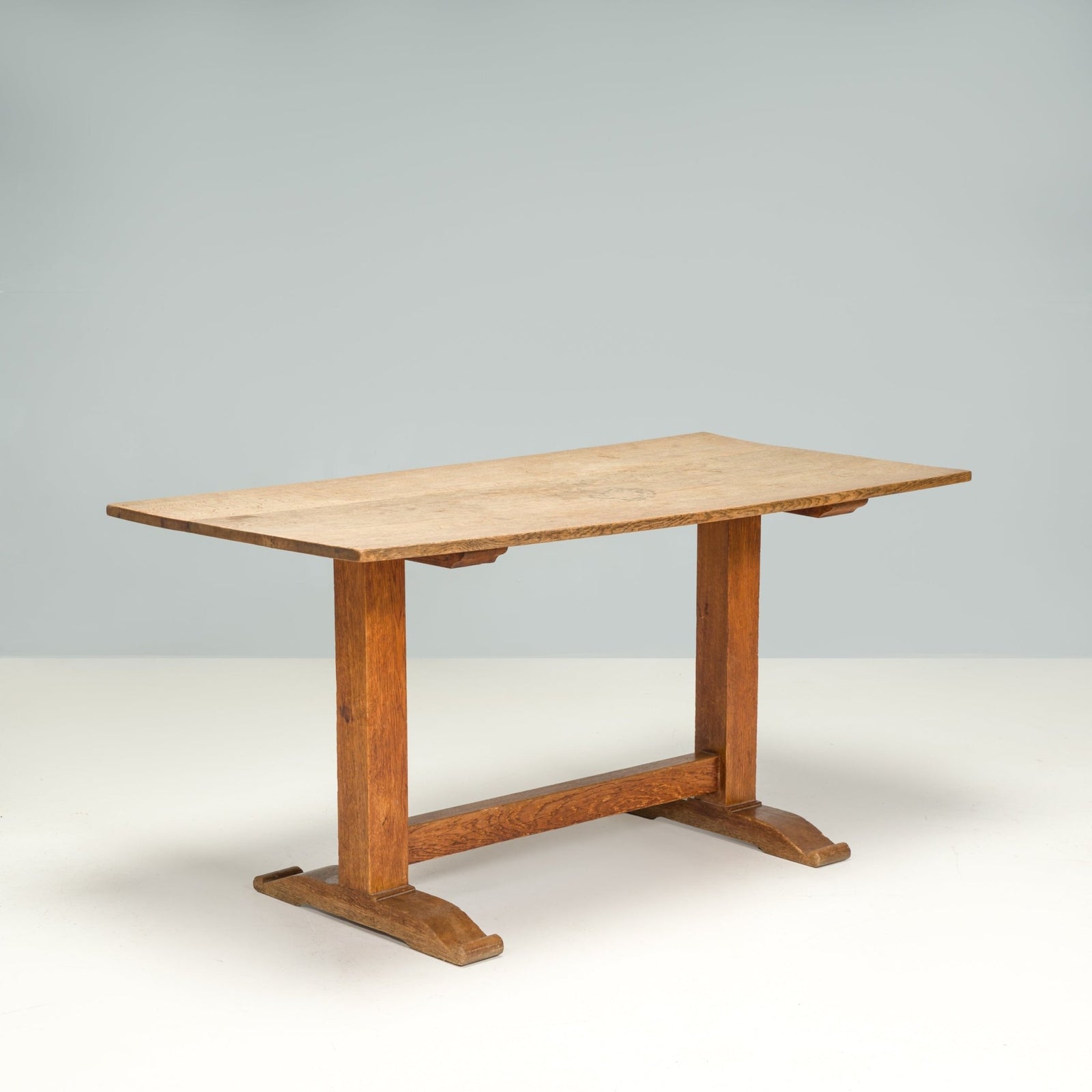 Arts & Crafts Style Refectory Wooden Rectangular Dining Table - REHAUS - Bespoke