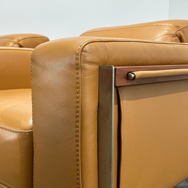 Bamboo Leather Armchair by Nicoletti, Set of Two @ REHAUS