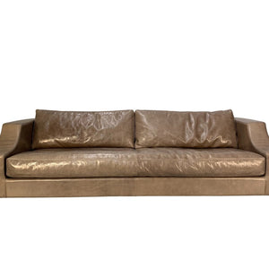 Baxter of Italy 4 - Seat Sofa - In Grey Brown Tuscany Leather @ REHAUS