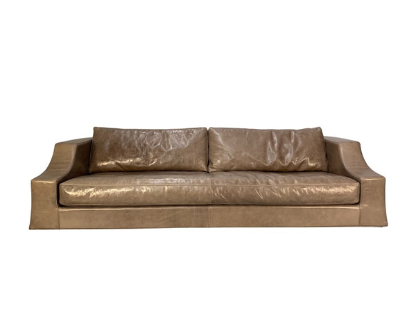 Baxter of Italy 4 - Seat Sofa - In Grey Brown Tuscany Leather @ REHAUS