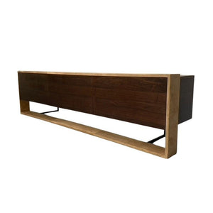 Baxter of Italy Bourgeois Media Unit - In Canaletto Walnut and Suede @ REHAUS