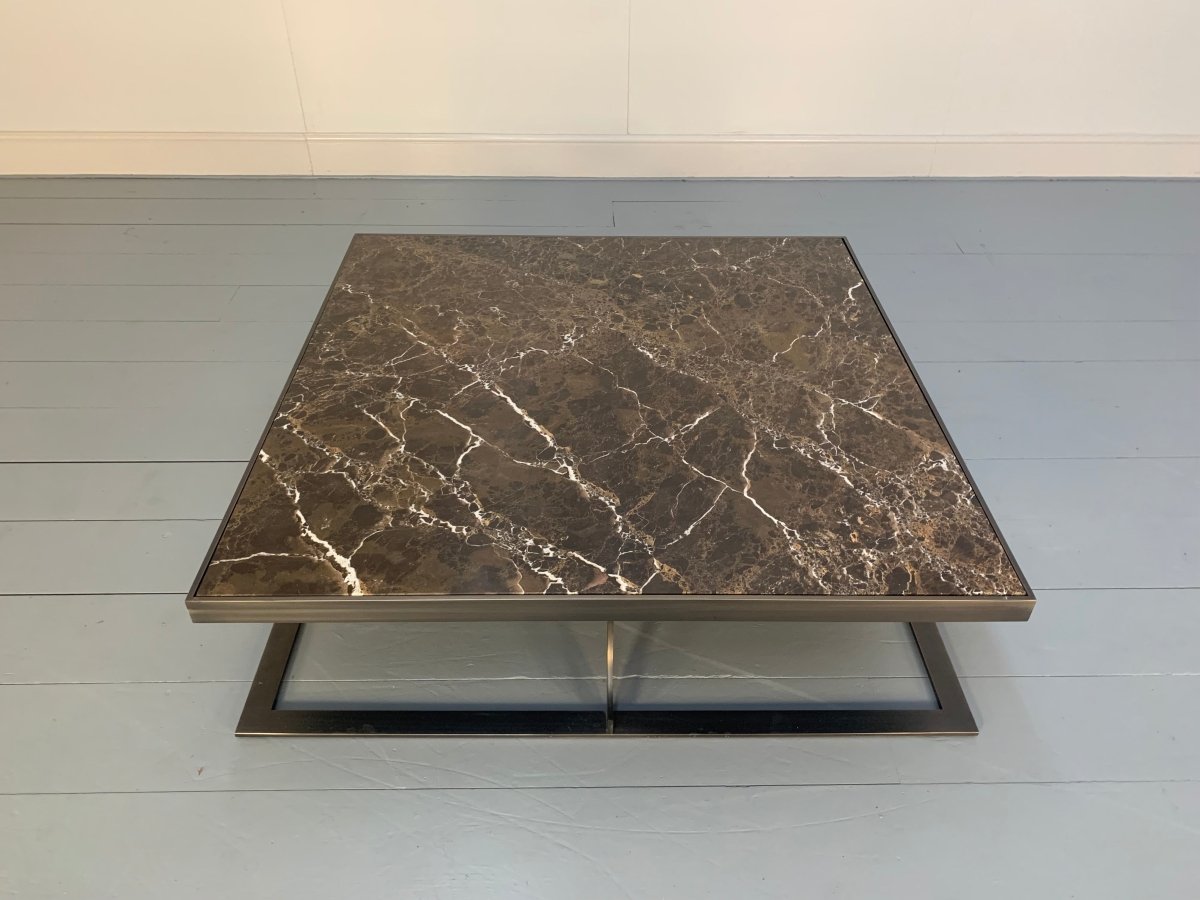 Baxter of Italy Paul Large Sofa Coffee Table - In Emperador Marble @ REHAUS