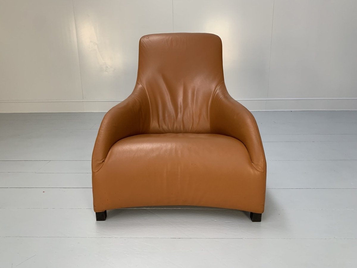 B&B Italia Armchairs - Maxalto Kalos 9750 - In Tan Brown Alfa Leather @ REHAUS