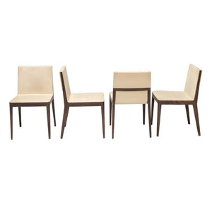 B&B Italia by Antonio Citterio Beige Leather EL Dining Chairs, set of 4