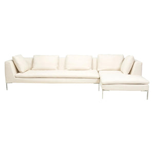 B&B Italia by Antonio Citterio Ivory Cream Fabric Charles Corner Sofa, 2022 - REHAUS - Antonio Citterio