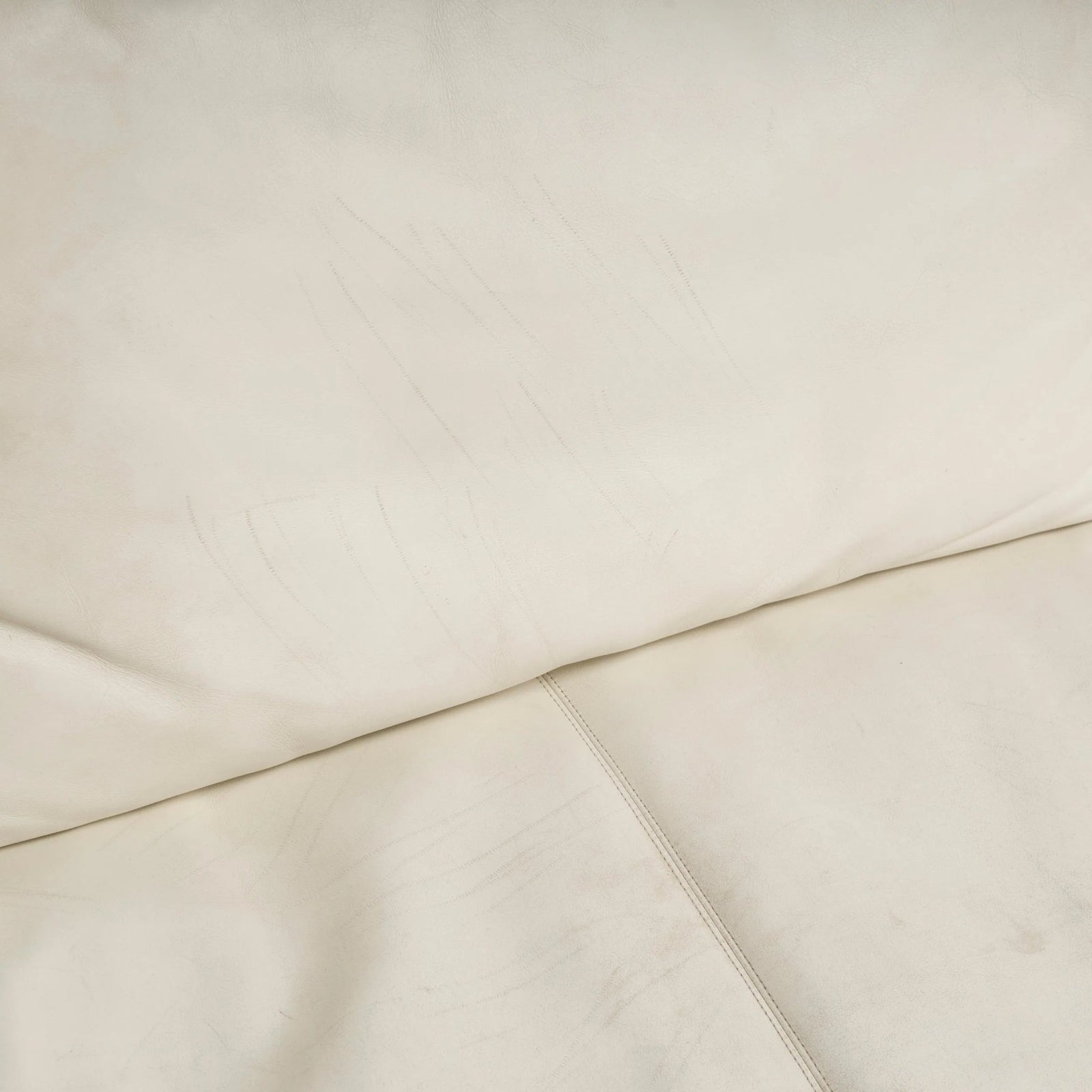 B&B Italia by Antonio Citterio Ivory Cream Leather Charles Corner Sofa - REHAUS - Antonio Citterio