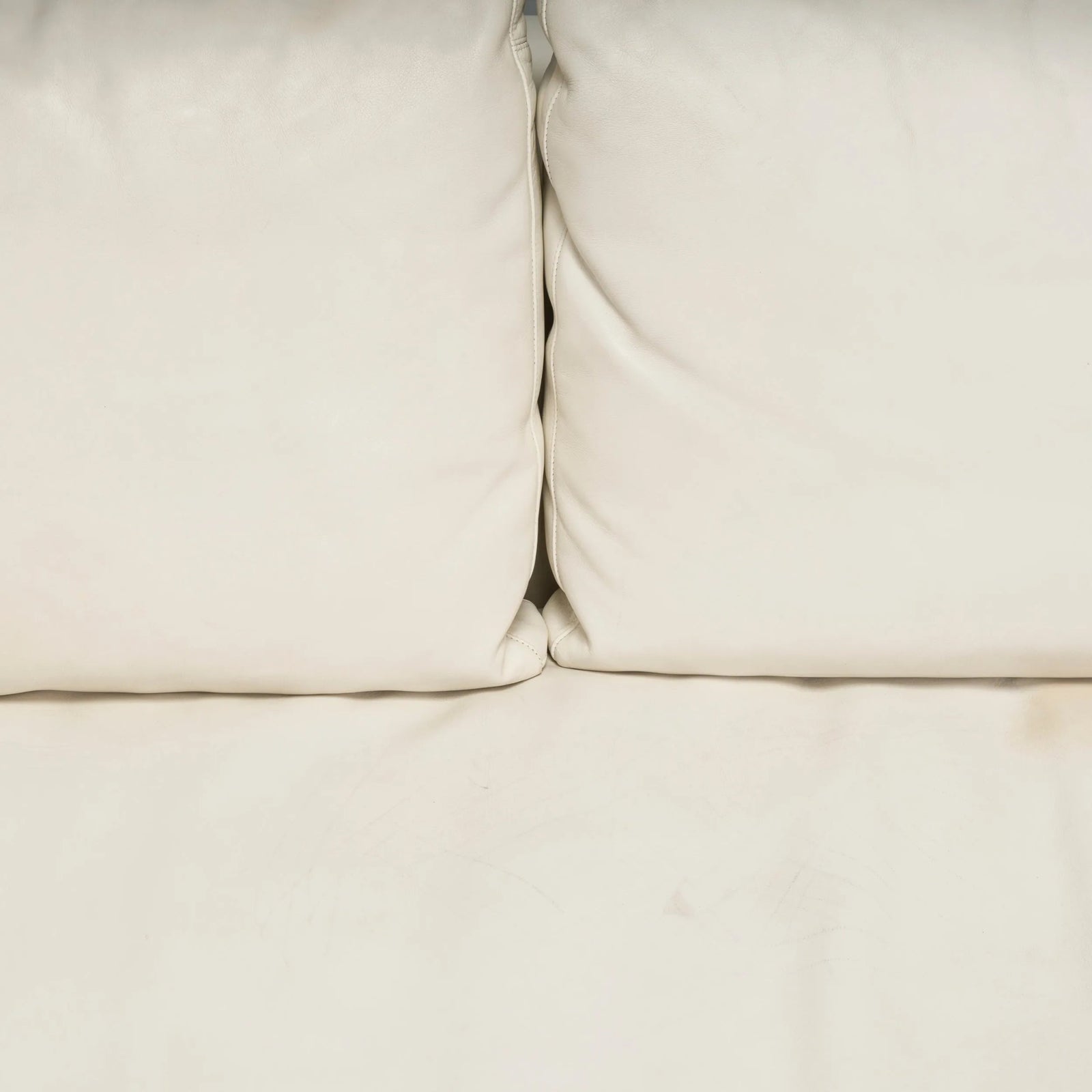 B&B Italia by Antonio Citterio Ivory Cream Leather Charles Corner Sofa - REHAUS - Antonio Citterio