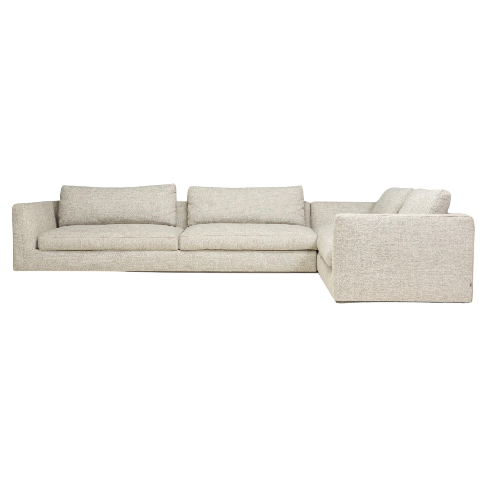 B&B Italia by Antonio Citterio Richard Grey Fabric Corner Sofa - REHAUS - Antonio Citterio