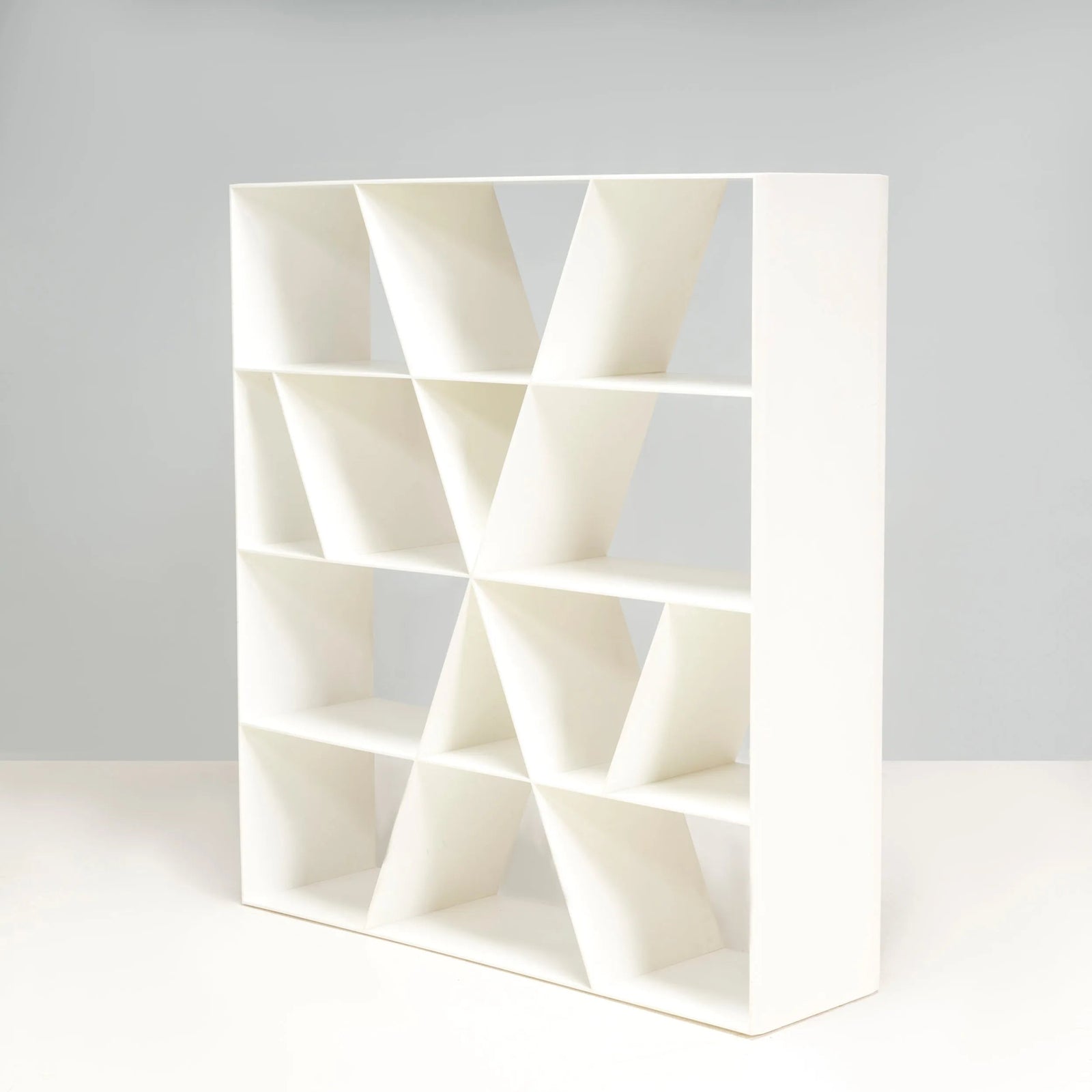 B&B Italia By Naoto Fukasawa "X" Storage Bookshelf In White Corian - REHAUS - Naoto Fukasawa