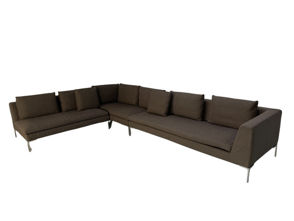 B&B Italia Charles L - Shape Sectional Sofa - In Beige Serra Cashmere @ REHAUS