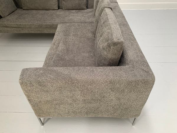 B&B Italia Charles L - Shape Sofa - In Dark Grey Boucle @ REHAUS