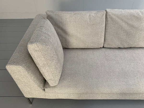 B&B Italia Charles L - Shape Sofa - In Pale Grey Boucle @ REHAUS