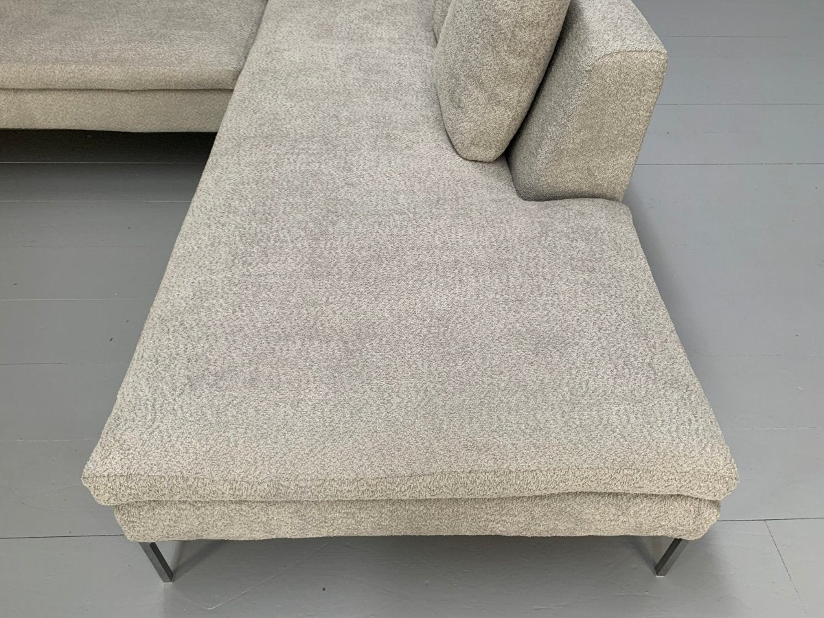 B&B Italia Charles L - Shape Sofa - In Pale Grey Boucle @ REHAUS