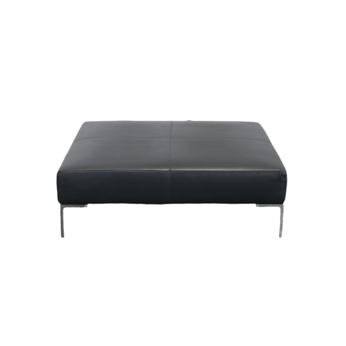 B&B Italia Charles Leather Ottoman @ REHAUS
