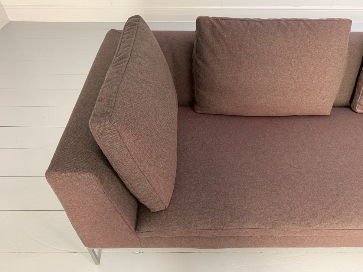 B&B Italia Charles Sofa - 4 - Seat Sectional - In Purple Wool @ REHAUS