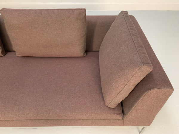 B&B Italia Charles Sofa - 4 - Seat Sectional - In Purple Wool @ REHAUS