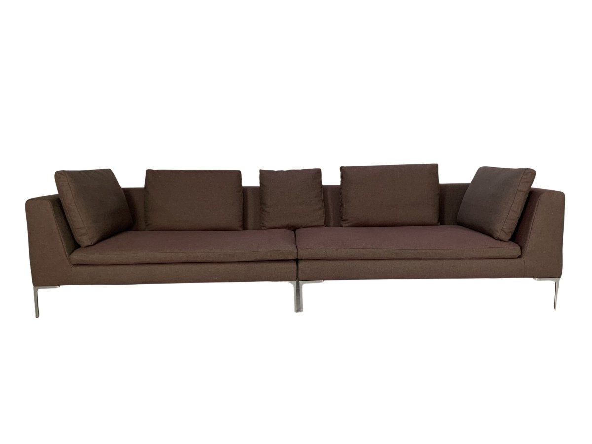 B&B Italia Charles Sofa - 4 - Seat Sectional - In Purple Wool @ REHAUS