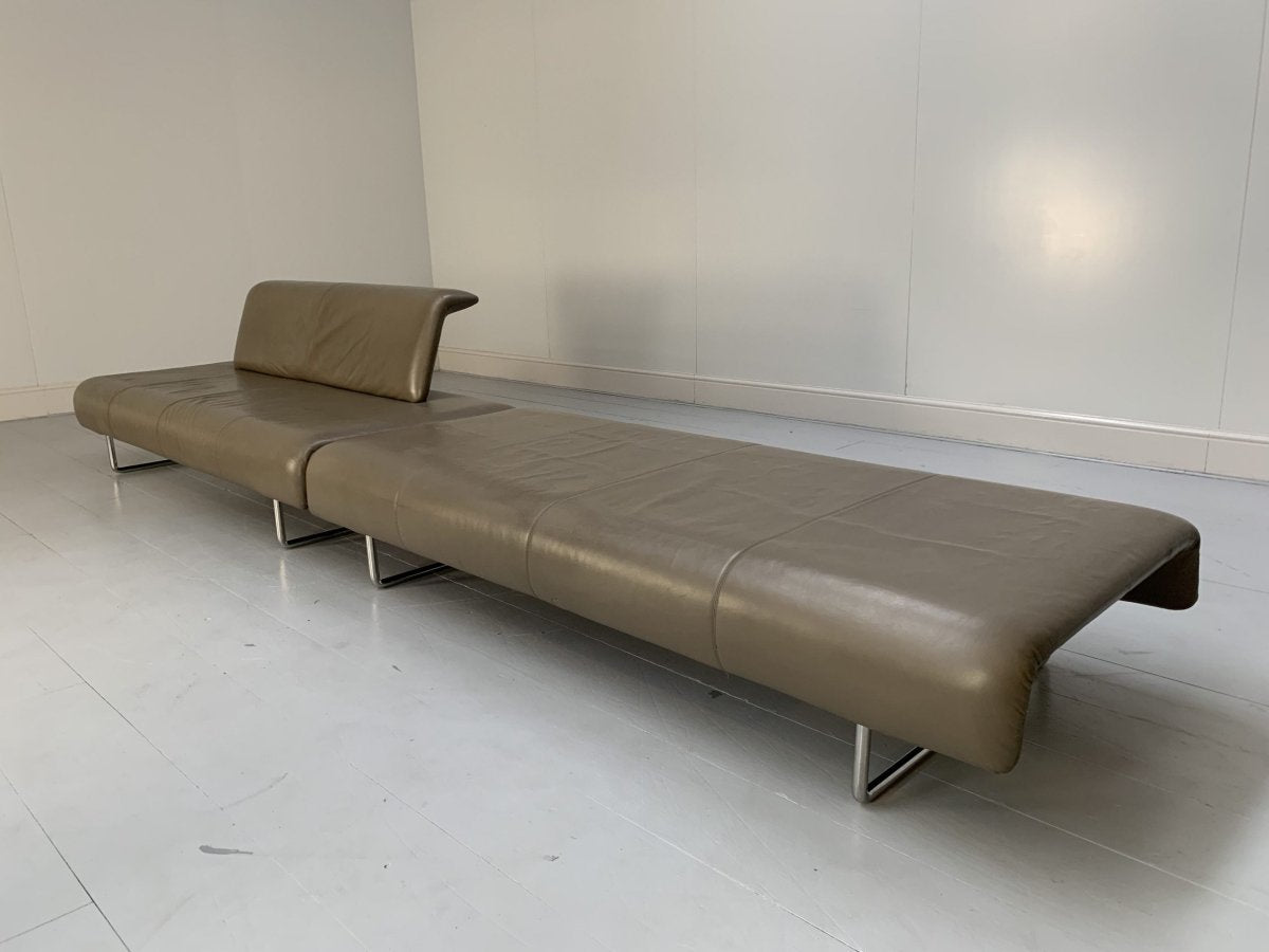 B&B Italia Cloud Sofas - In Grey Gamma Leather, Set of 2 @ REHAUS