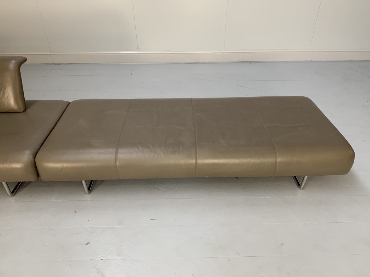 B&B Italia Cloud Sofas - In Grey Gamma Leather, Set of 2 @ REHAUS